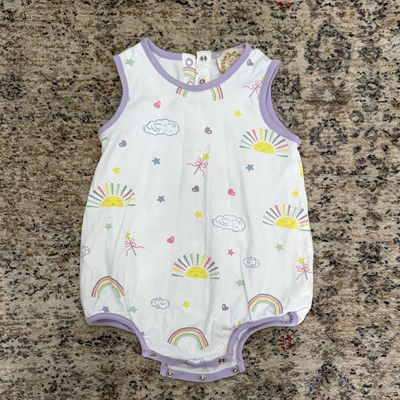 The Beaufort Bonnet Company Other - Beaufort Bonnet Rainbow Baby Romper- Size 18-24mos.